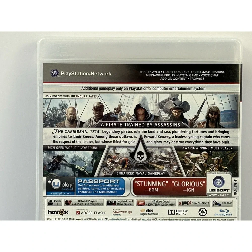 Assassin's Creed IV Black Flag PS3 Walmart Edition Untested No Manual